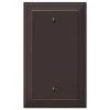 Tiered 1 Gang Blank Metal Wall Plate - Aged Bronze by AMERELLE