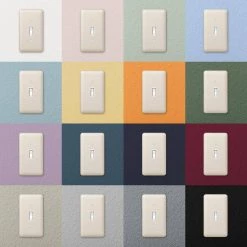 Declan 3 Gang Toggle Steel Wall Plate - Almond by AMERELLE 6 Declan 3 Gang Toggle Steel Wall Plate - Almond by AMERELLE -AMERELLE Sales almond amerelle toggle light switch plates 935tttal 66 1000