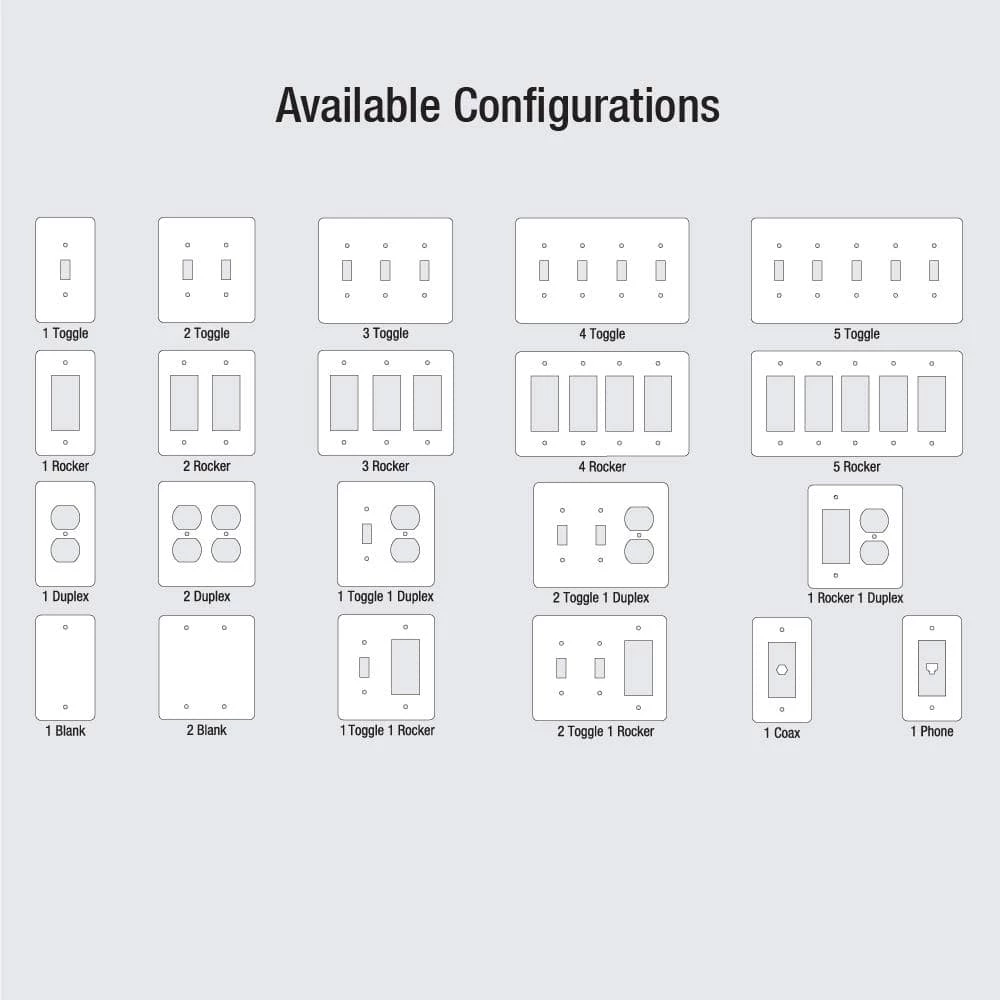 Declan 3 Gang Toggle Steel Wall Plate - Almond by AMERELLE 4 Declan 3 Gang Toggle Steel Wall Plate - Almond by AMERELLE - Image 4