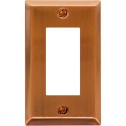 Metallic 1 Gang Rocker Steel Wall Plate - Antique Copper by AMERELLE