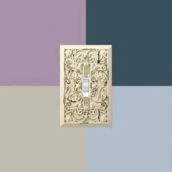 Filigree 1 Gang Duplex Metal Wall Plate - Antique White by AMERELLE 14 Filigree 1 Gang Duplex Metal Wall Plate - Antique White by AMERELLE -AMERELLE Sales antique white amerelle outlet wall plates 65daw 1f 1000