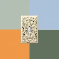 Filigree 1 Gang Duplex Metal Wall Plate - Antique White by AMERELLE 15 Filigree 1 Gang Duplex Metal Wall Plate - Antique White by AMERELLE -AMERELLE Sales antique white amerelle outlet wall plates 65daw 44 1000