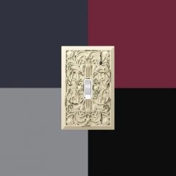 Filigree 1 Gang Duplex Metal Wall Plate - Antique White by AMERELLE 13 Filigree 1 Gang Duplex Metal Wall Plate - Antique White by AMERELLE -AMERELLE Sales antique white amerelle outlet wall plates 65daw 4f 1000