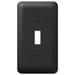 Declan 1 Gang Toggle Steel Wall Plate - Black by AMERELLE