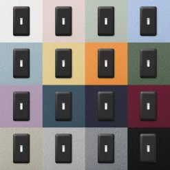 Declan 1 Gang Toggle Steel Wall Plate - Black by AMERELLE -AMERELLE Sales black amerelle toggle light switch plates 935tbk 66 1000