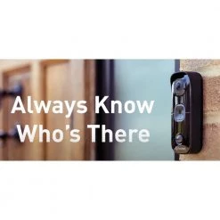 Buddy Wired and Wireless Smart Video Doorbell Camera with Chime by Swann -AMERELLE Sales black swann doorbell cameras swifi buddy gl 4f 1000