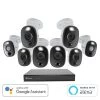 DVR-5580 16-Channel 4K 2TB Security Camera System with Eight 4K Wired Bullet Cameras by Swann