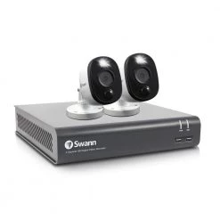 DVR-4580 4-Channel 1080p 1TB DVR Security System with Two 1080p Wired Bullet Cameras by Swann
