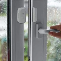 New Home Security Starter Kit 1080P 4-Channel 4-Bullet 1TB DVR with Video Doorbell and Window Door Sensors by Swann -AMERELLE Sales black white swann wired security camera systems dvk446804slwdb 1f 1000