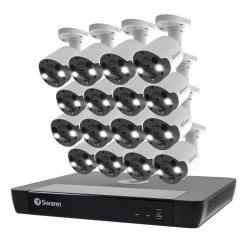 16-Channel 4K UHD 2TB Pro Series PoE Cat5 NVR 16 Security Camera System with Face Recognition by Swann