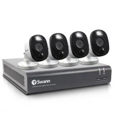 DVR-4580 4-Channel 1080p 1TB DVR Security Camera System with Four 1080p Wired Bullet Cameras by Swann