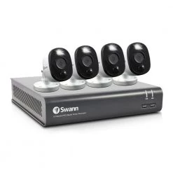 DVR-4580 8-Channel 1080p 1TB Surveillance System with Four 1080p Wired Bullet Cameras by Swann