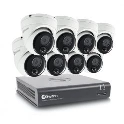8-Channel 1080p 1TB DVR Security Camera System with 8 Wired Dome Cameras by Swann