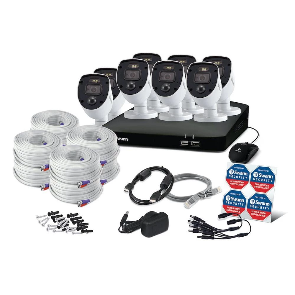 8-Channel 1080p 1TB DVR Surveillance Camera System with 8 Wired Enforcer Bullet Cameras by Swann 2 8-Channel 1080p 1TB DVR Surveillance Camera System with 8 Wired Enforcer Bullet Cameras by Swann - Image 2