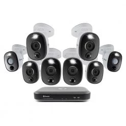 DVR-5580 8-Channel 4K UHD 2TB DVR Security camera System with Eight 4K Wired Bullet Cameras by Swann
