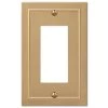 Bethany 1 Gang Rocker Metal Wall Plate - Brushed Bronze by AMERELLE