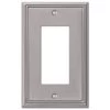 Rhodes 1 Gang Rocker Metal Wall Plate - Brushed Nickel by AMERELLE
