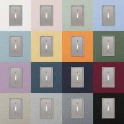Imperial Bead 2 Gang Toggle Metal Wall Plate - Brushed Nickel by AMERELLE 6 Imperial Bead 2 Gang Toggle Metal Wall Plate - Brushed Nickel by AMERELLE -AMERELLE Sales brushed nickel amerelle toggle light switch plates 74ttbn 66 1000