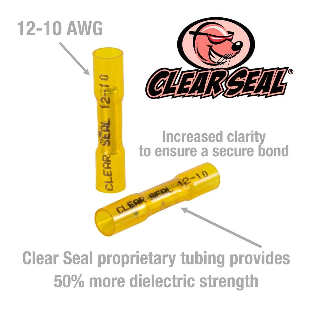12-10 AWG Clear Seal Heat-Shrink Butt Splice Terminal (25-Pack) by ILSCO 2 12-10 AWG Clear Seal Heat-Shrink Butt Splice Terminal (25-Pack) by ILSCO - Image 2