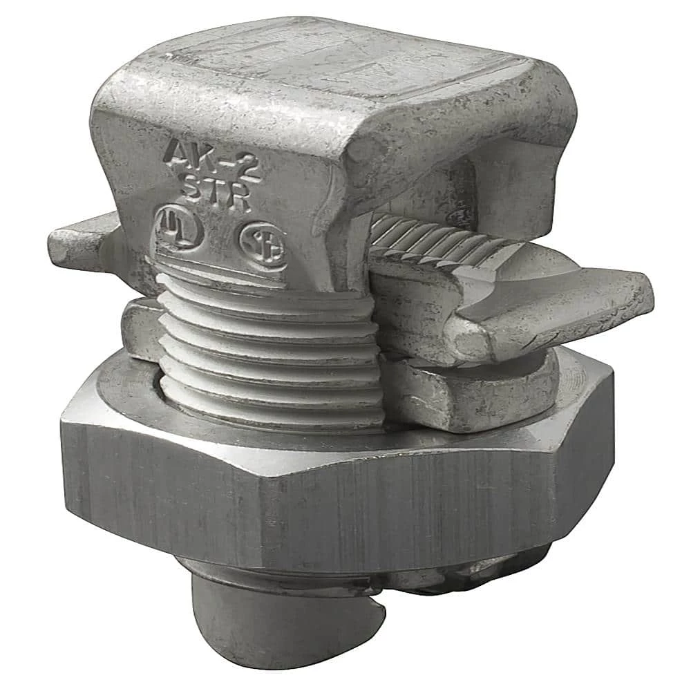 Aluminum Split Bolt Connector, Main Range 2-6, Tap Range 2-8 (2-Pack) by ILSCO 1 Aluminum Split Bolt Connector, Main Range 2-6, Tap Range 2-8 (2-Pack) by ILSCO