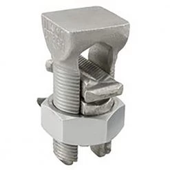 Aluminum Split Bolt Connector, Main Range 4/0-2, Tap Range 4/0-6, Tin Plated by ILSCO