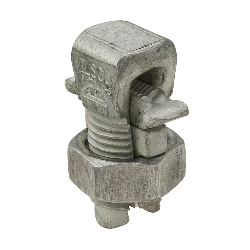 Aluminum Split Bolt Connector, Main Range 6-10, Tap Range 6-10, Tin Plated (3-Pack) by ILSCO 1 Aluminum Split Bolt Connector, Main Range 6-10, Tap Range 6-10, Tin Plated (3-Pack) by ILSCO