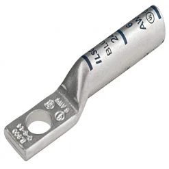 Surecrimp Copper Compression Lug Connector, Conductor Size 250, 1 Hole, Long Barrel (2-Pack) by ILSCO