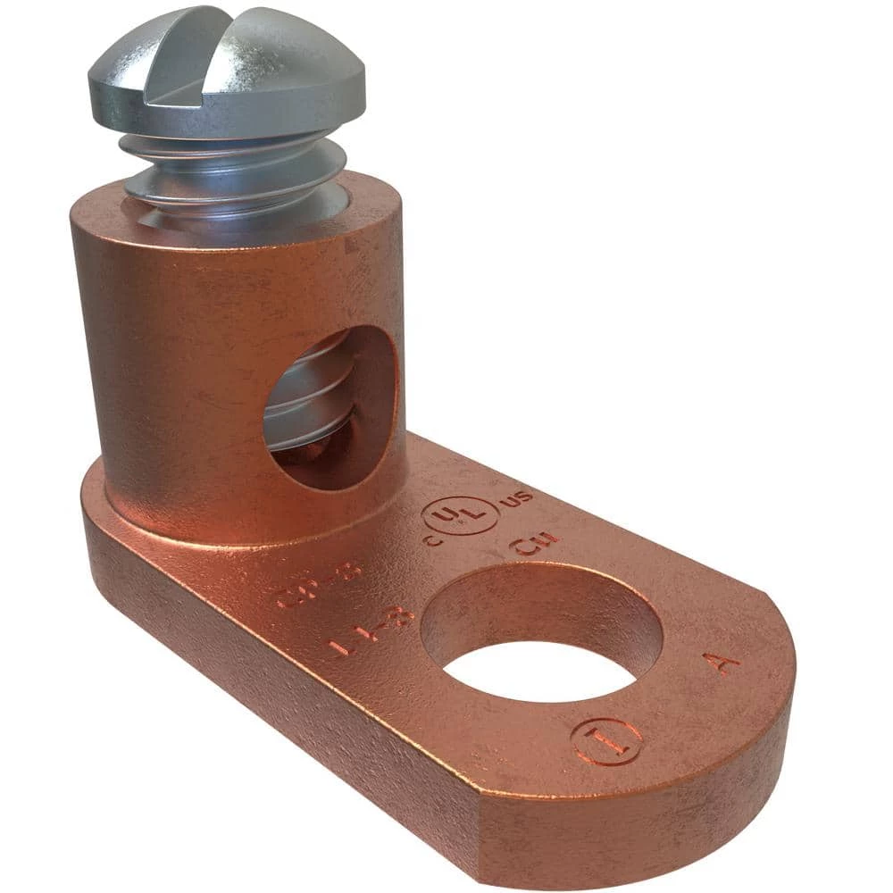 Copper Post Connector, Conductor Range 8-14, #10 Bolt Size (6-Pack) by ILSCO 1 Copper Post Connector, Conductor Range 8-14, #10 Bolt Size (6-Pack) by ILSCO