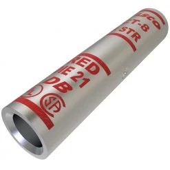 Surecrimp Copper Compression Sleeve Connector, Conductor Size 8, Tin Plated (4-Pack) by ILSCO