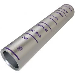 Surecrimp Copper Compression Sleeve Connector, Conductor Size 4/0, Long Barrel, Tin Plated by ILSCO