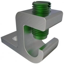 Aluminum Lay-in Ground Lug, Dual Rated, Conductor Range 1/0-14, Tin Plated (4-Pack) by ILSCO