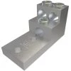 Aluminum Panelboard Lug, Dual Rated, Conductor Range 600-2, 3-Ports, 2-Holes, 1/2 in. Bolt Size by ILSCO