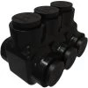 Nimbus Insulated Aluminum Multi-Tap Connector, Conductor Range 3/0-6, 3-Ports, Dual Sided Entry, Tin Plated by ILSCO