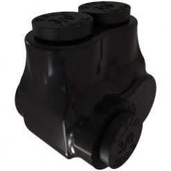 Nimbus Insulated Aluminum In-Line Splicer-Reducer Connector Offset, Conductor Range 3/0-6, 2-Ports, Tin Plated by ILSCO