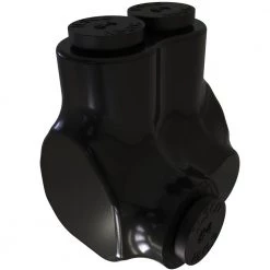 Nimbus Insulated Aluminum In-Line Splicer-Reducer Connector Offset, Conductor Range 4-14, 2 Ports (2-Pack) by ILSCO