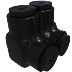 Nimbus Insulated Aluminum Multi-Tap Connector, Conductor Range 250-6, 2 Ports, Single Sided Entry by ILSCO