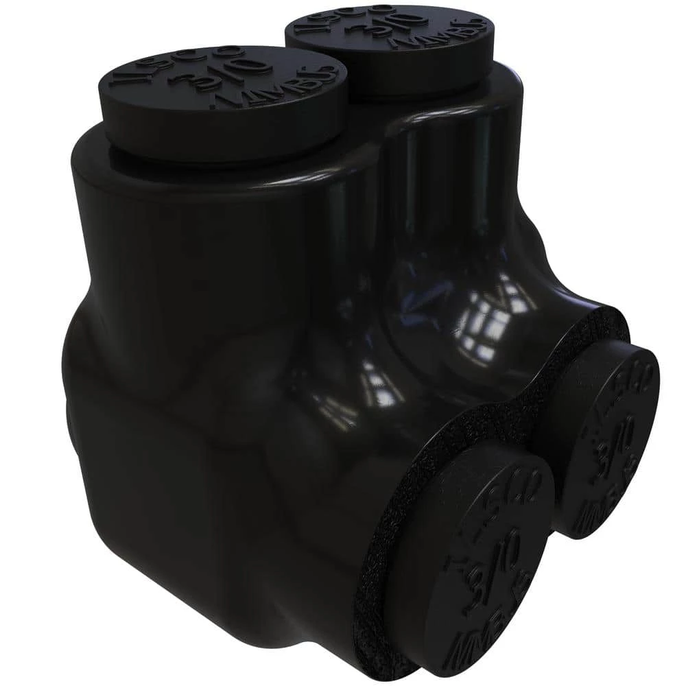 Nimbus Insulated Aluminum Multi-Tap Connector, Conductor Range 3/0-6, 2 Ports, Single Sided Entry, Tin Plated by ILSCO 1 Nimbus Insulated Aluminum Multi-Tap Connector, Conductor Range 3/0-6, 2 Ports, Single Sided Entry, Tin Plated by ILSCO