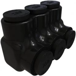 Nimbus Insulated Aluminum Multi-Tap Connector, Conductor Range 250-6, 3 Ports, Single Sided Entry by ILSCO
