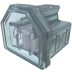 Cleartap Insulated Aluminum Multi-Tap Connector, Dual Rated, Conductor Range 4/0-6, 2 Ports by ILSCO