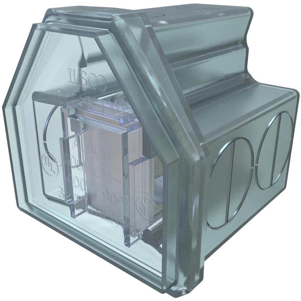 Cleartap Insulated Aluminum Multi-Tap Connector, Dual Rated, Conductor Range 600-2, 2 Ports by ILSCO 1 Cleartap Insulated Aluminum Multi-Tap Connector, Dual Rated, Conductor Range 600-2, 2 Ports by ILSCO