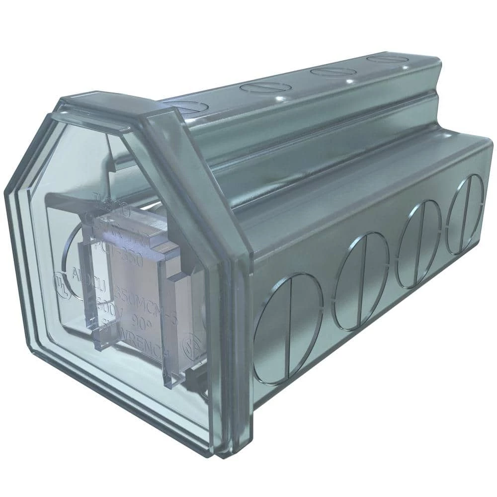 Cleartap Insulated Aluminum Multi-Tap Connector, Dual Rated, Conductor Range 350-6, 4 Ports by ILSCO 1 Cleartap Insulated Aluminum Multi-Tap Connector, Dual Rated, Conductor Range 350-6, 4 Ports by ILSCO