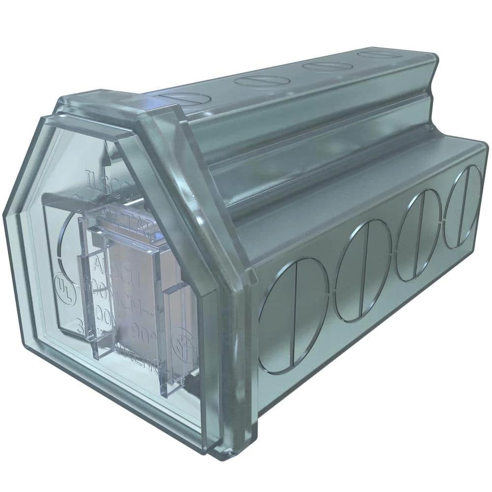 Cleartap Insulated Aluminum Multi-Tap Connector, Dual Rated, Conductor Range 600-2, 4 Ports by ILSCO 1 Cleartap Insulated Aluminum Multi-Tap Connector, Dual Rated, Conductor Range 600-2, 4 Ports by ILSCO