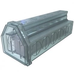 Cleartap Insulated Aluminum Multi-Tap Connector, Dual Rated, Conductor Range 600-2, 6 Ports by ILSCO