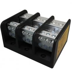Power Distribution Block Connector, Line Conductor Range 2/0-12, Load Range 2-14 by ILSCO