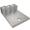 Aluminum Mechanical Lug Connector, Conductor Range 3/0-6, 3 Ports, 2 Hole, 1/2 in. Bolt Size by ILSCO