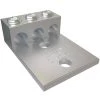 Aluminum Mechanical Lug Connector, Conductor Range 350-6, 3 Ports, 2 Hole, 1/2 in. Bolt Size by ILSCO