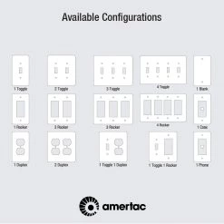 Contemporary 1 Gang Rocker Wood Wall Plate - Medium Oak by AMERELLE 7 Contemporary 1 Gang Rocker Wood Wall Plate - Medium Oak by AMERELLE -AMERELLE Sales medium oak amerelle rocker light switch plates 901r c3 1000