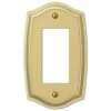 Vineyard 1 Gang Rocker Steel Wall Plate - Polished Brass by AMERELLE
