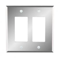 Acrylic 2 Gang Rocker Acryilic Wall Plate - Polished Mirror by AMERELLE 9 Acrylic 2 Gang Rocker Acryilic Wall Plate - Polished Mirror by AMERELLE -AMERELLE Sales polished mirror amerelle rocker light switch plates 66rr 31 1000