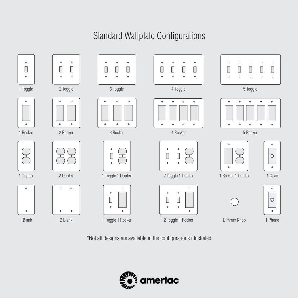 Continental 1 Gang Duplex Metal Wall Plate - Satin Nickel by AMERELLE 4 Continental 1 Gang Duplex Metal Wall Plate - Satin Nickel by AMERELLE - Image 4